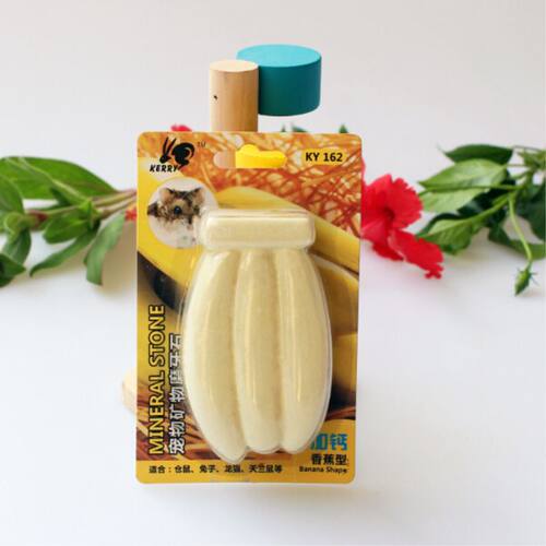 凯莉水果味磨牙石龙猫松鼠钙奶磨牙石鹦鹉磨嘴石小宠矿物磨牙石