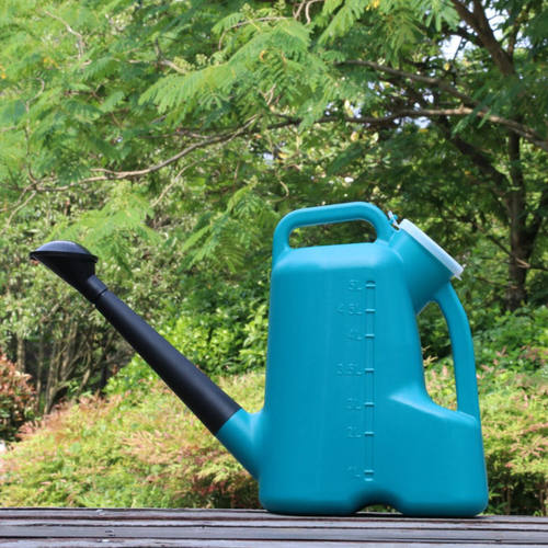 新品可拆卸园艺带盖浇水壶浇花洒长嘴塑料带花洒5L厂家直销绿植