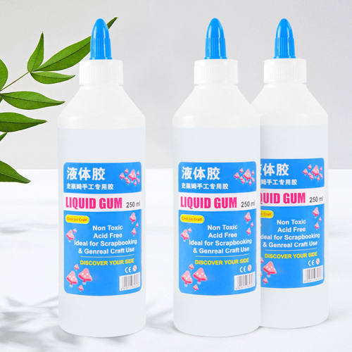 厂家直销500ML液体胶 手工DIY雪糕棒纸质木质胶 专用透明胶水