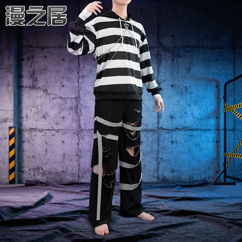 漫之居虚拟主播cos服犯人编号108剑持刀也囚服cosplay服装
