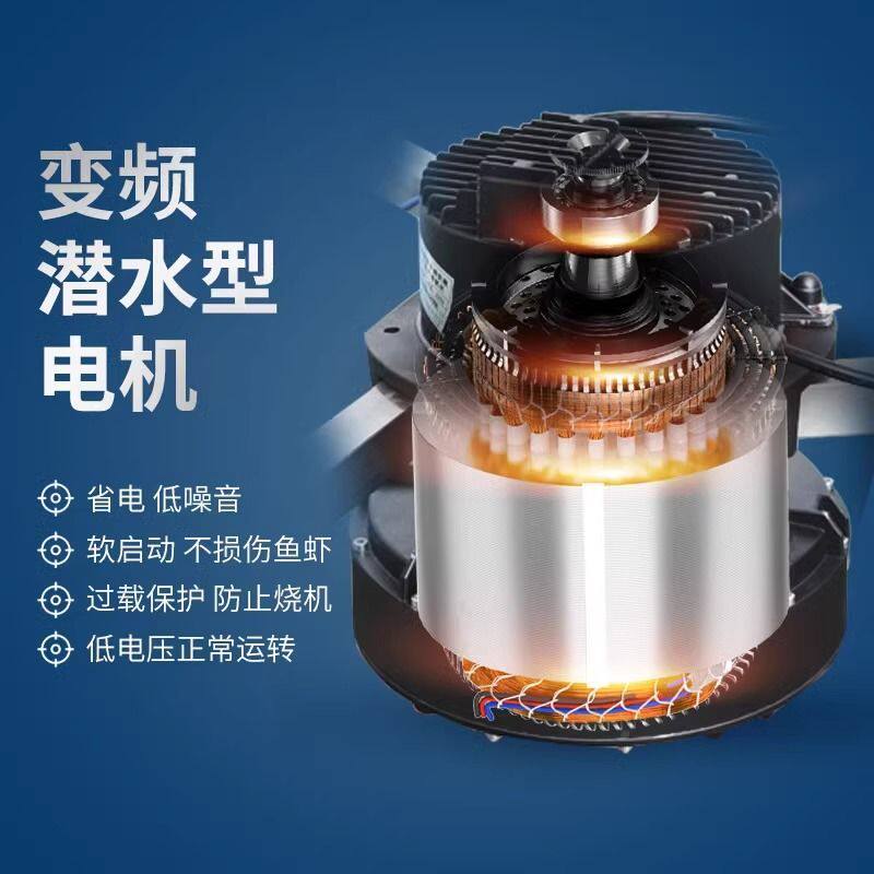 绿一永磁变频鱼塘增氧机图片