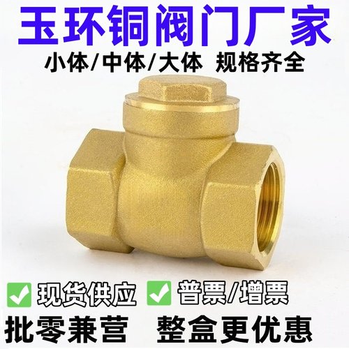 全铜卧式止回阀DN15-50水管工程