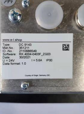 Erhardt+Leimer莱默尔 DC9143纠偏控制器现货 DC0344 DC2340