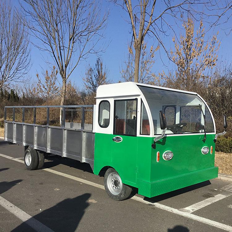 厂家直供大功率搬运厂内运输周转车倒货拉猪车电动四轮平板货车