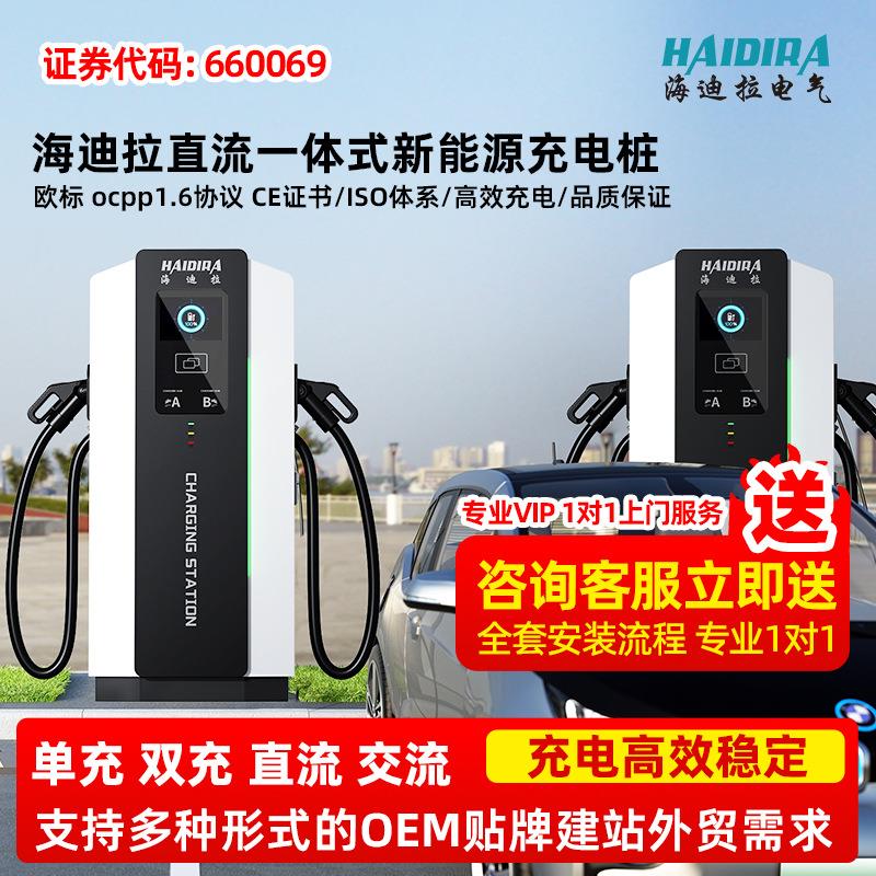 直流充电桩80KW/120KW新能源单双枪商用运营建站汽车通用加工定制