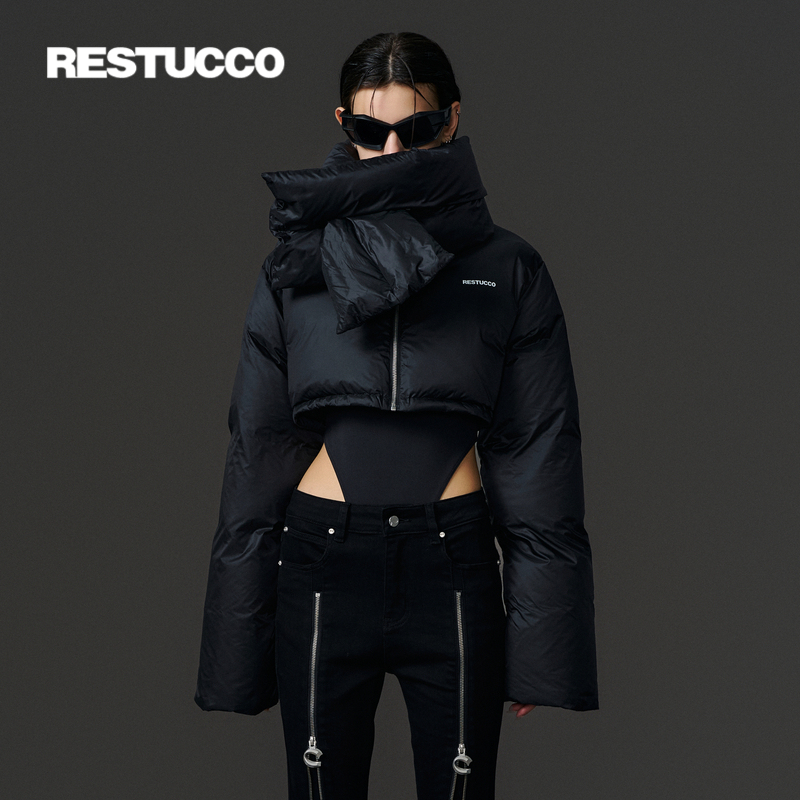 黑色短款羽绒服RESTUCCO