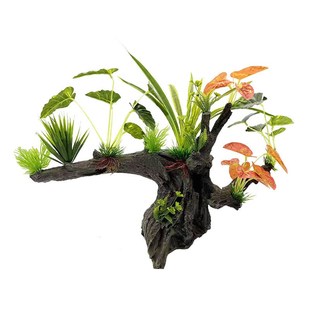 仿真造景树根水族沉木树木枝海草摆件G仿真海水缸布景鱼缸造景装