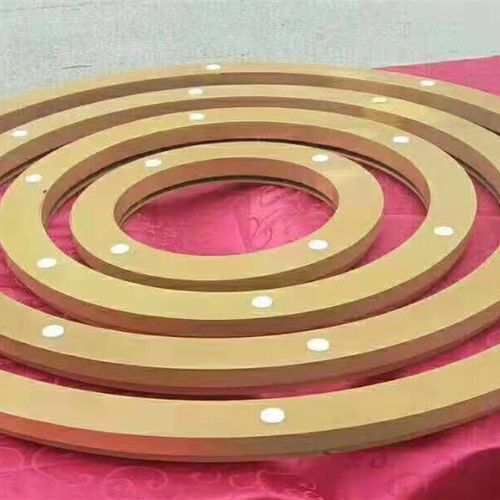 家用酒店圆桌饭jh店大圆桌餐桌火锅不锈钢钢圈轨道玻璃转盘转芯底