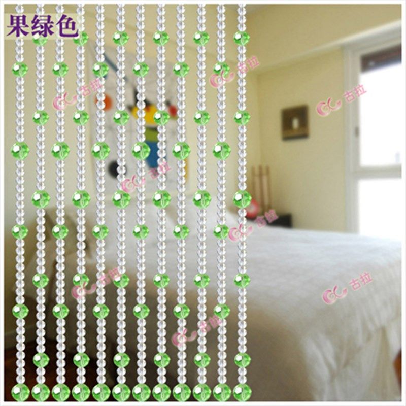 依古拉水晶珠帘门帘珠帘屏风帘水新款水晶隔L断玄关过道成品帘 52