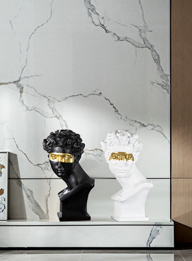 现货速发轻奢雕k塑落地玄关摆件创意简约酒柜客厅摆件欧式