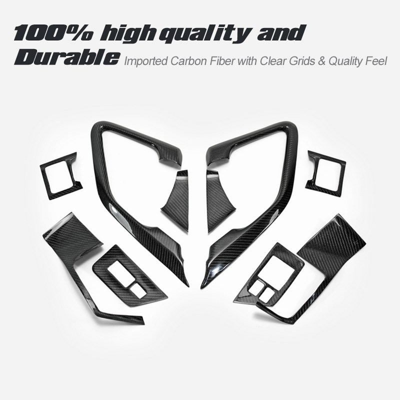 适用于日系GTR R35碳纤维改装内饰 内门把手 控Q版面 左右驾版10