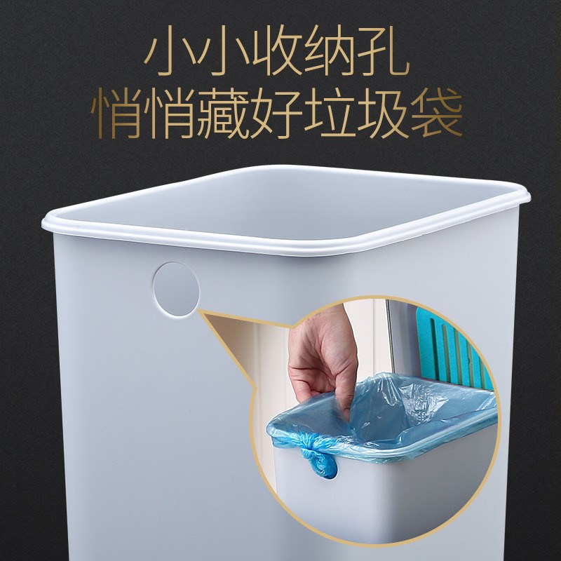 分类垃圾桶家用厨房干湿分离不锈钢商用带盖大号S双桶脚踩脚踏客