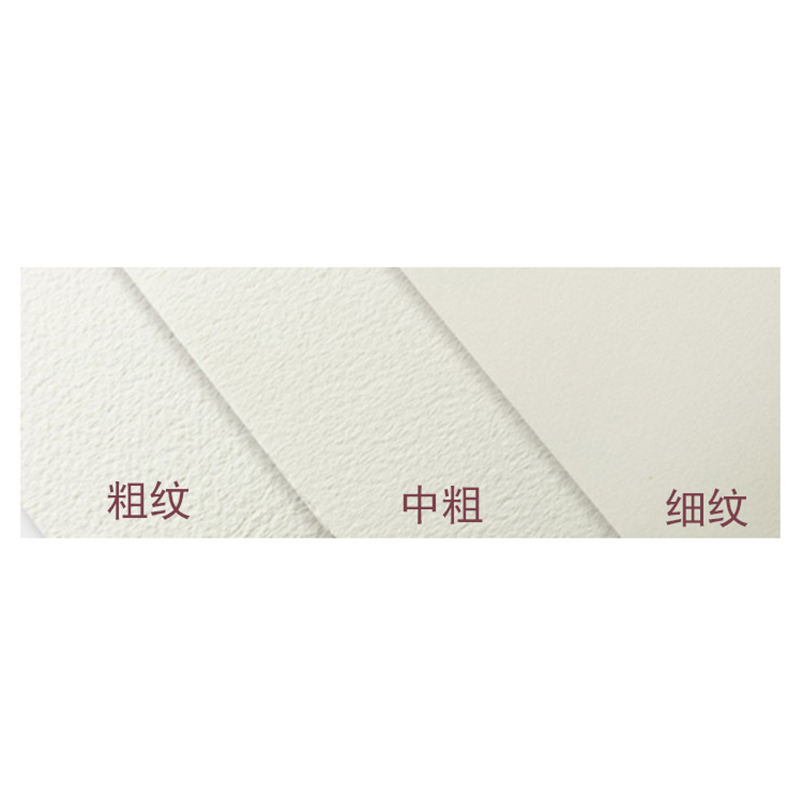 阿诗水彩纸300g卷装1q.13x9.15m毛边 356g卷筒 粗/中/细纹