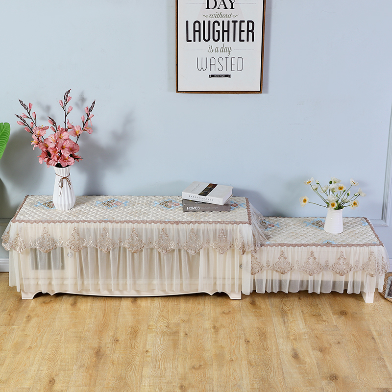 2021b新款电视柜桌布套罩全包y客厅盖布垫布艺防尘罩布茶几组合套