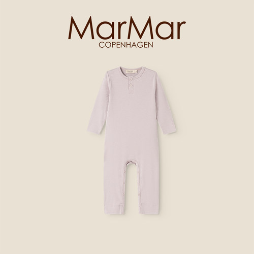 MarMar2026秋冬新品婴儿系扣长袖长裤连体服宝宝连体哈衣爬爬服