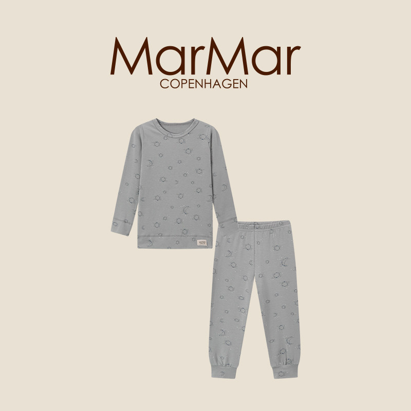 MarMar秋季儿童睡衣套装宝宝莫代尔家居服男女童打底衣服