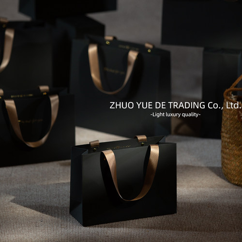 高级感黑色触感质感礼品袋礼物袋