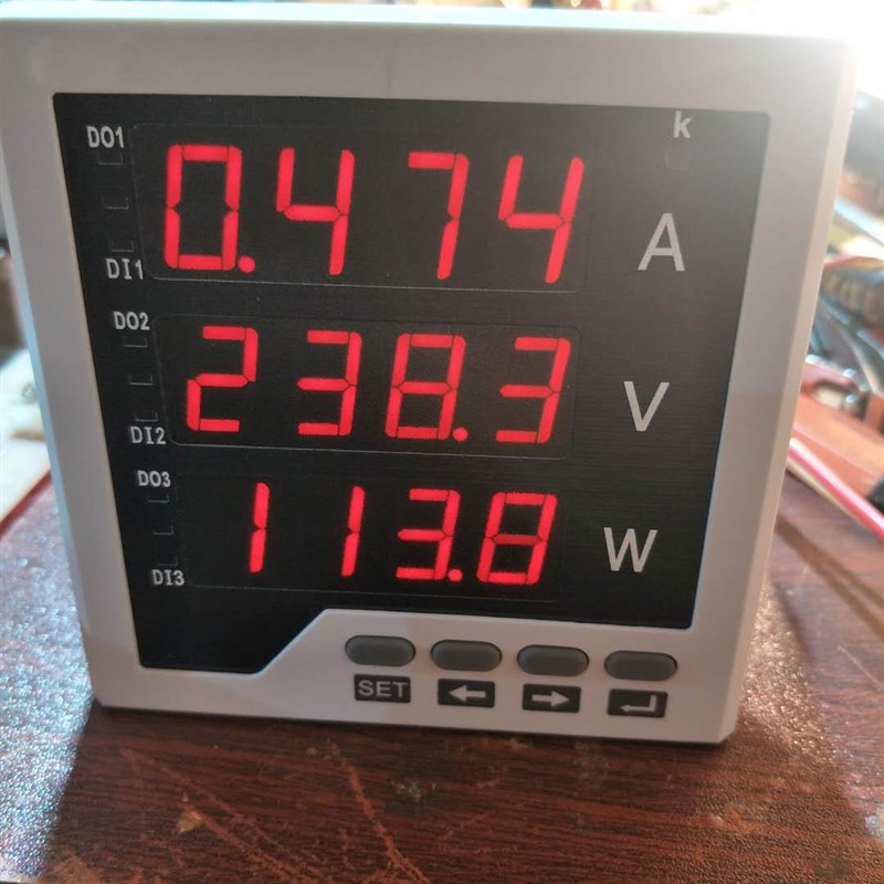 电压电流表数显双显交流电频率表50HZ 单相电流电压组合表485通讯