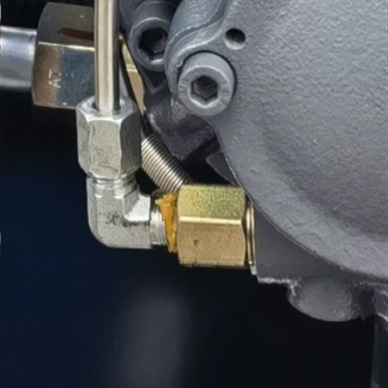 螺杆式空压机止回阀回油单向阀开山充气泵油气桶配件回油管总成