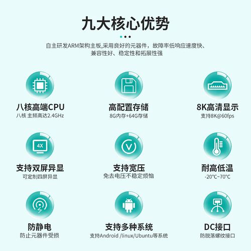 rk3588/3568/3399安卓主板多网路接口广告机linux/ubuntu系统开发