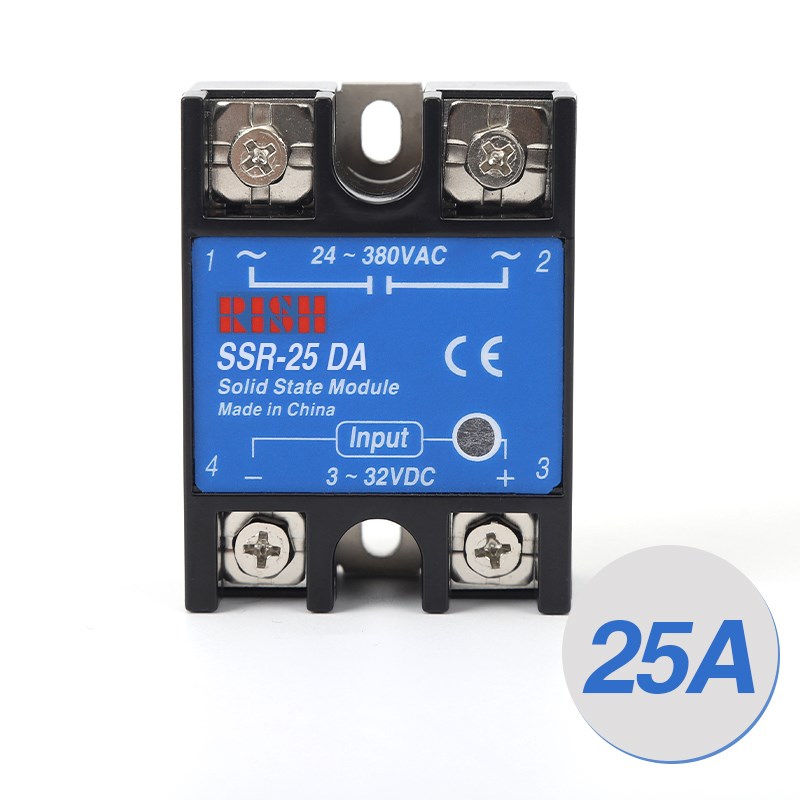 单相固态继电器SSR-25DA10A40A60A80A220V交流直流控交流24V直流