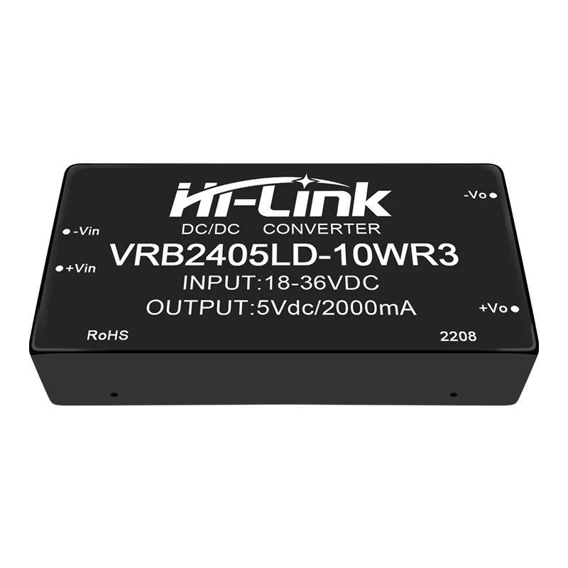 24V转5V2A10W隔离电源模VRB2405LD-10WR3 DC-DC直流降压开关电源