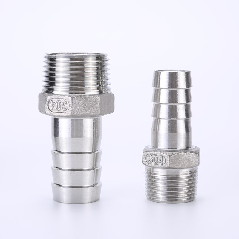 304不锈钢外丝宝塔头皮管接头软管接头6分外牙皮接1寸宝塔4分-15