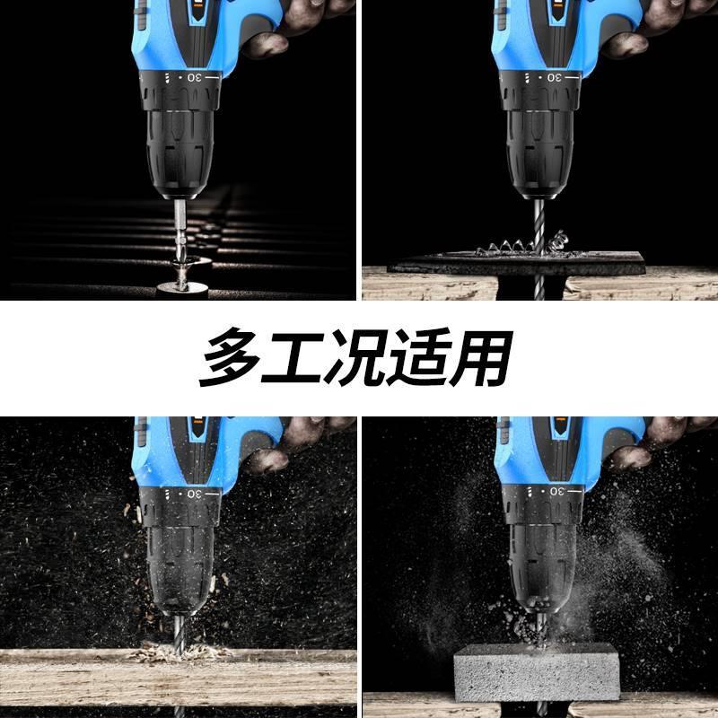 手电转家用充电式电动螺丝刀手枪电钻迷你工具12V小锂电手钻电转*