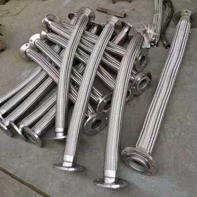 极速新304不锈钢波纹管蒸汽管高温高压油M管编织网金属钢丝软管法