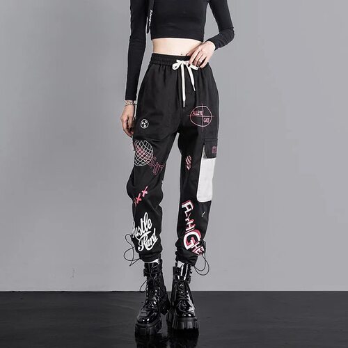 新品High Weaist Women Loose Cargo Pants high quality Handsom