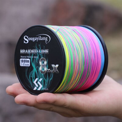 新品Sougcayilang New 9 Strands PE Fishing Line Raid Fishing