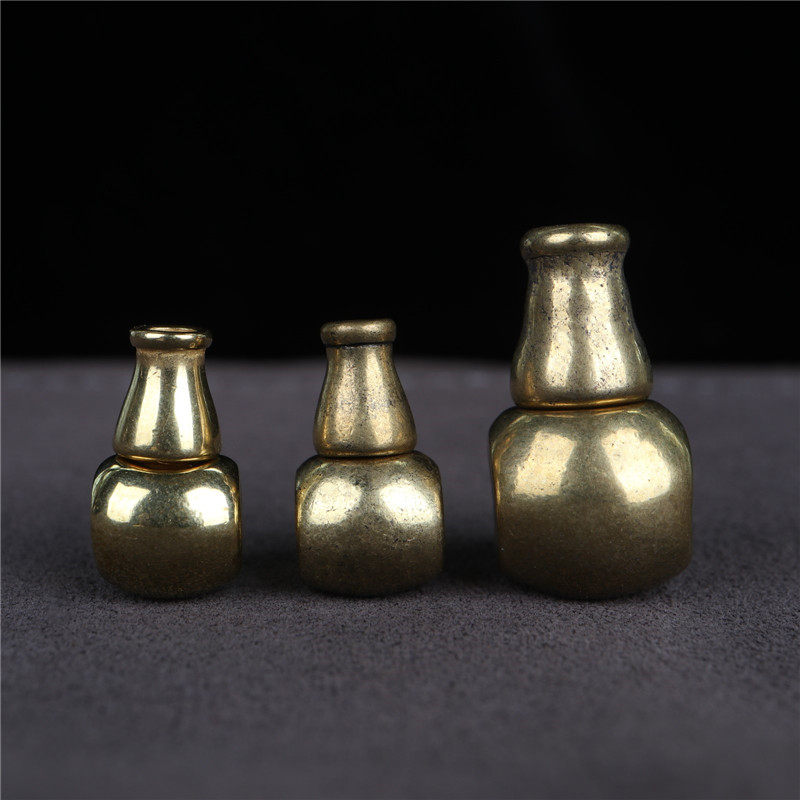 极速复古纯铜不掉色佛头三通百搭配饰经典款N文玩佛珠纯铜黄铜星