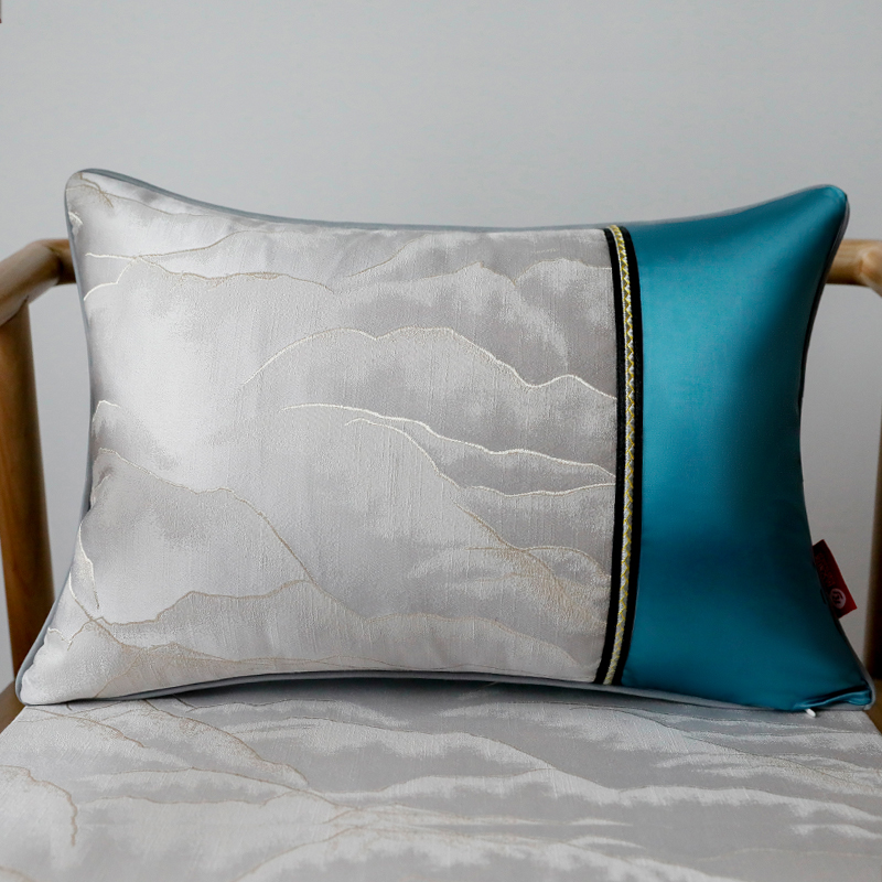 极速新中式抱枕古典客厅红木沙发大靠背靠枕套长条V含芯床头靠背