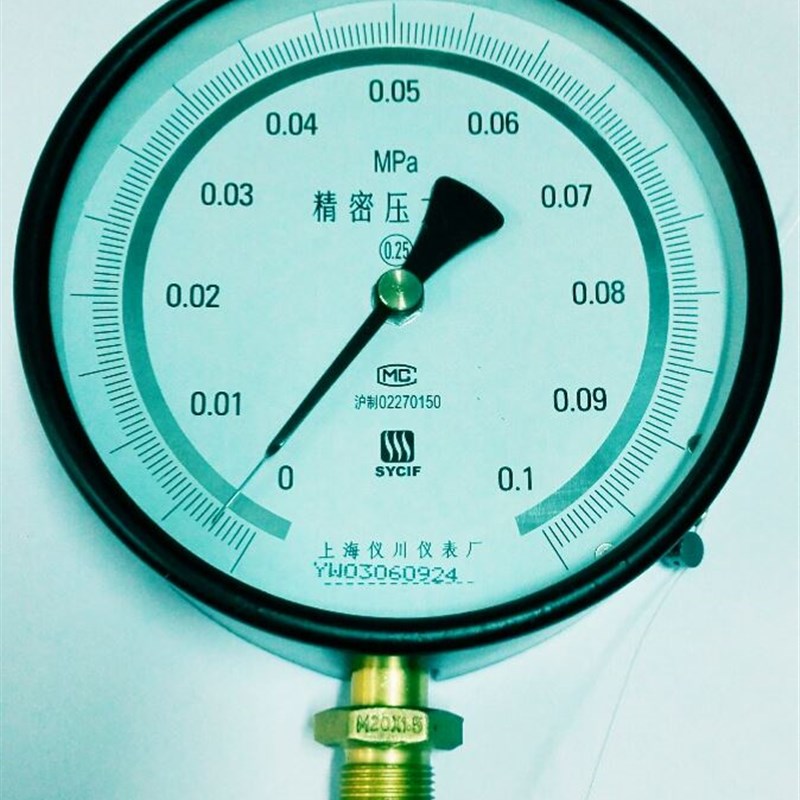 极速yb-150b 0.25级 精密压力表 0~0.1mpa N0.25级 标准压力表 15