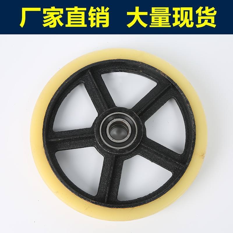 极速8寸10寸g12寸橡胶轮 重型铁心橡胶老虎车轮子2轮手推车轮子轱