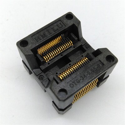 极速SSOP34 老化座TSSOP34IC测试座编程座 OTKS34-0.65-01SOP转换