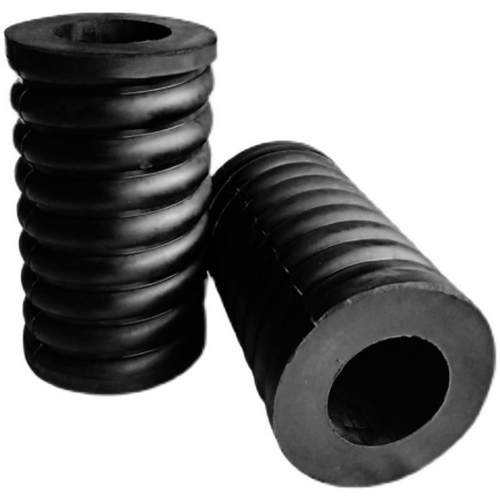 极速新品振动筛复合弹簧大型机械配件螺纹L橡胶减震内加钢丝矿用