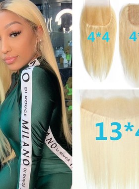 极速Hda 613 Blonde Lace Frontal Clousre 13*4  Lace Closure O