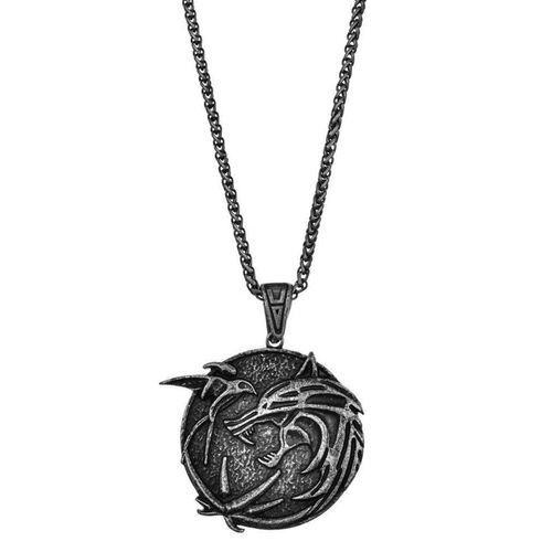 极速Wolf Head Necklacqe Witcher Pendant Witcher Witcher Pend