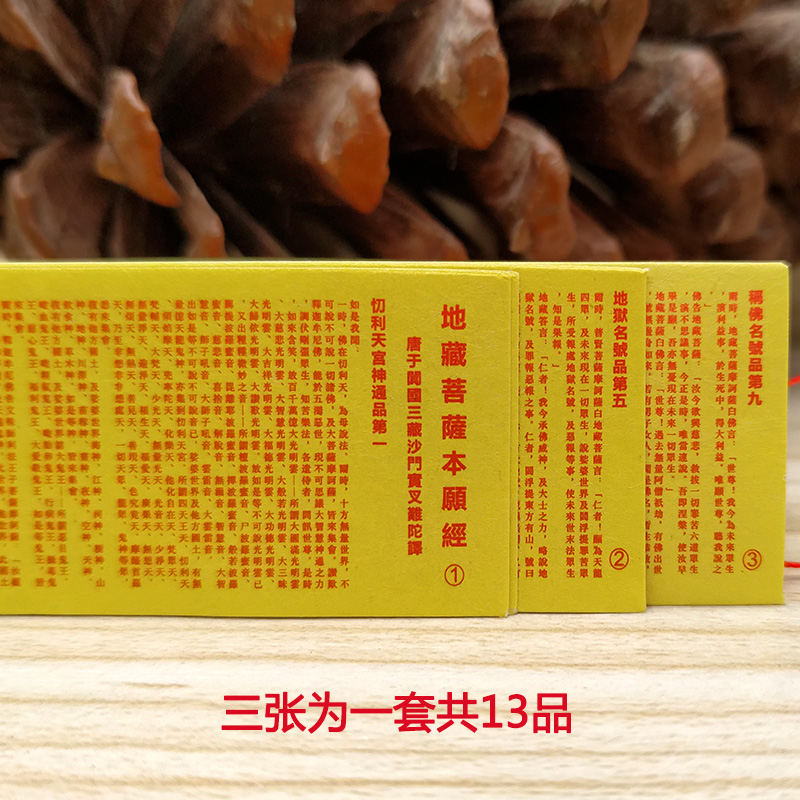 极速微缩版地藏经地藏菩萨本愿经佛像装藏小O卷经文供奉结缘用品