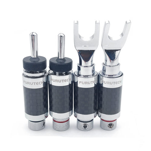 新品AHSYc Furutech Pure Copper Y Plug with Carbon Fiber Plat