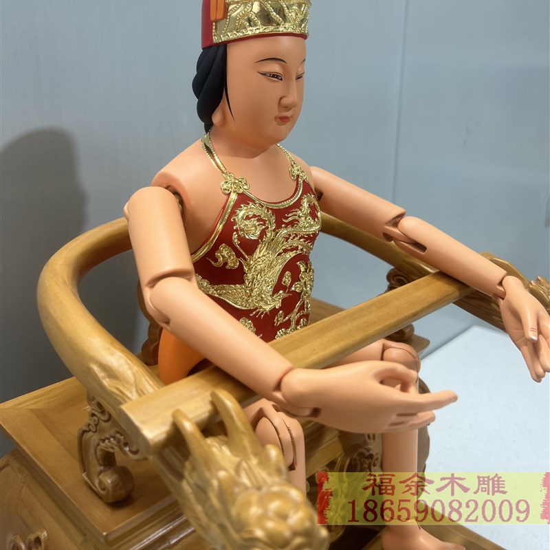 极速软身妈祖娘娘佛像q木雕神像天上圣母金身天后娘娘妈祖海神香