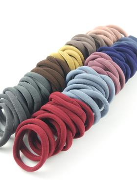 极速50 Pcs/Lot Black Hair Ties Gum taHil Holders Rubber Band