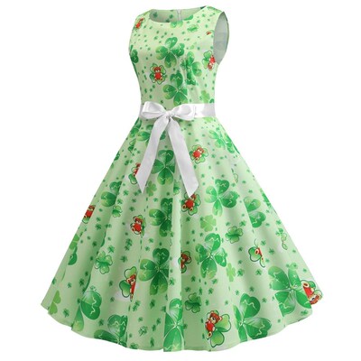 极速-H9078 Irish Festive Womens Hepburn Vintage StV. Patric