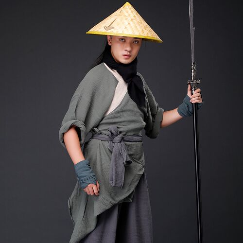 新品宋朝武侠服装燕青演s出服水浒传表演影视剧同款宋朝武士服定