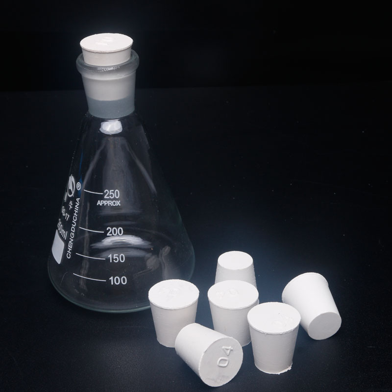极速橡胶塞 白胶塞 烧瓶塞 v试管塞 橡皮塞 16号(74-87mm)