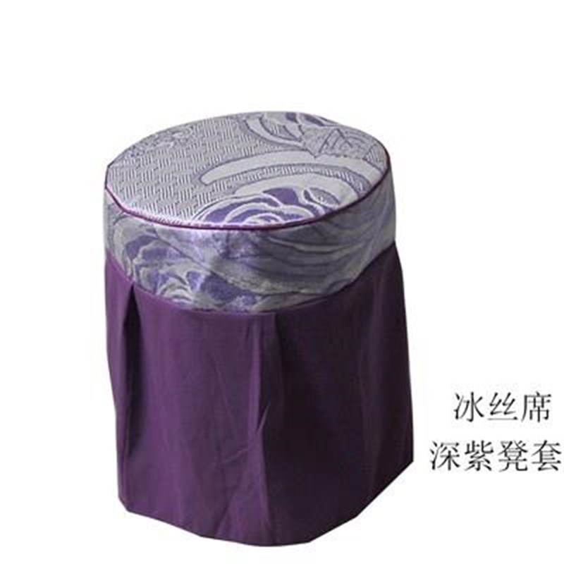 速发化妆凳圆罩套垫椅子坐垫椅垫布套美容院小圆凳子套罩圆形家用