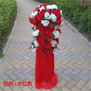 极速婚庆开业路引花蓝拱门配套花C球铁艺架子婚礼布置花柱引路仿