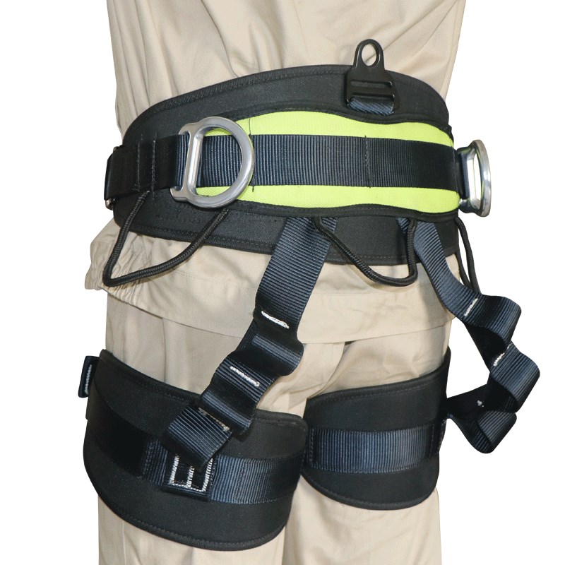 极速。户外攀岩半身式安全带高空作业安全绳N速降逃生防坠落腰带