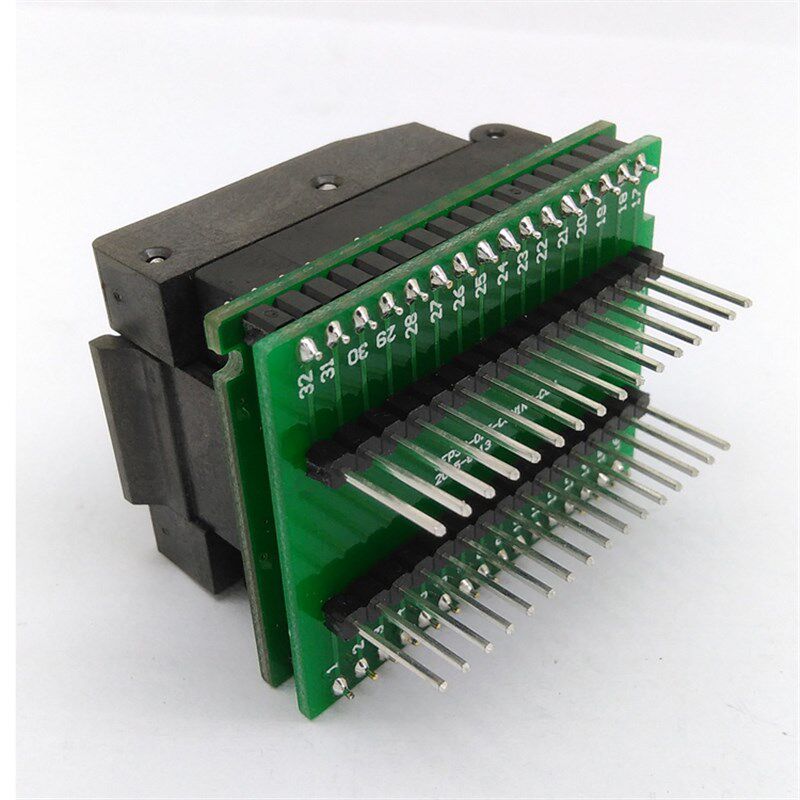 极速qfp32 atmega8 qFQFP32-0.8IC测试座 ATMEGA8A-AU烧录座 清空